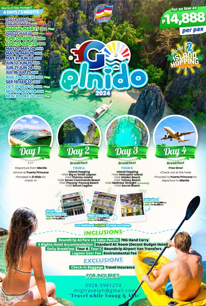 Visit: Big Lagoon, Shimizu Island, Secret Lagoon, Paradise Beach or Payong Payong Beach and Seven Commando Beach